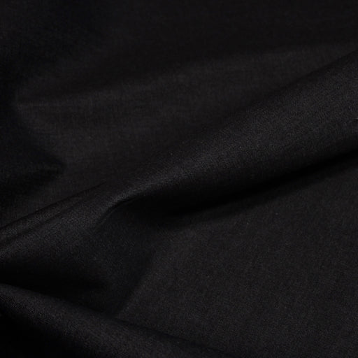 Tissu denim coton élasthanne noir 320gr/m2 - Fabrication italienne - TissusPapi.com