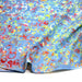 Tissu coton block print bleu aux cercles de pois multicolores - MADE IN INDIA - TissusPapi.com
