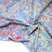 Tissu coton block print bleu aux cercles de pois multicolores - MADE IN INDIA - TissusPapi.com