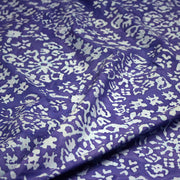 Tissu coton block print bleu roi aux signes et dessins bleu ciel - MADE IN INDIA - TissusPapi.com