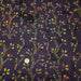 Tissu coton block print violet aux fleurs et pois multicolores - MADE IN INDIA - TissusPapi.com