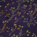 Tissu coton block print violet aux fleurs et pois multicolores - MADE IN INDIA - TissusPapi.com