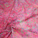 Tissu coton block print rose fuchsia aux pois et cercles multicolores - MADE IN INDIA - TissusPapi.com