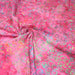 Tissu coton block print rose fuchsia aux pois et cercles multicolores - MADE IN INDIA - TissusPapi.com