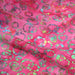 Tissu coton block print rose fuchsia aux pois et cercles multicolores - MADE IN INDIA - TissusPapi.com