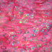 Tissu coton block print rose fuchsia aux pois et cercles multicolores - MADE IN INDIA - TissusPapi.com