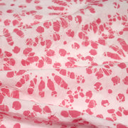 Tissu coton block print rose pâle aux fleurs rose fuchsia - MADE IN INDIA - TissusPapi.com