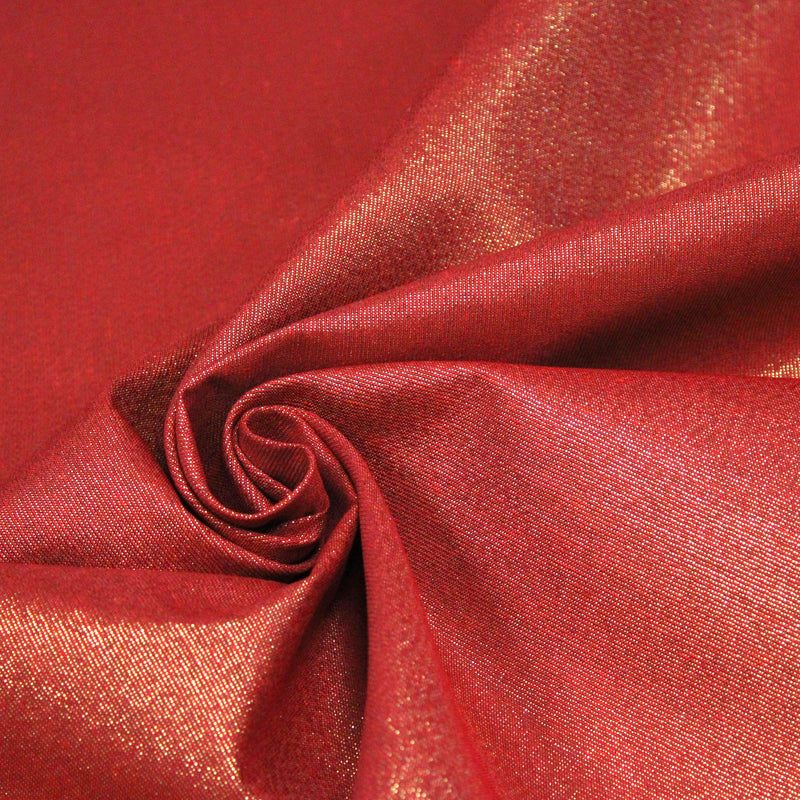 Tissu LUREX DE NOËL : rouge or, vertor , blanc argent, écru or - Petite et grande largeur !