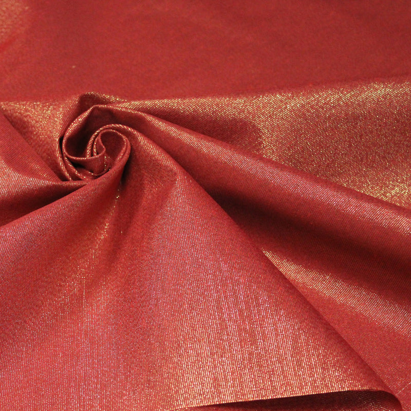 Tissu LUREX DE NOËL : rouge or, vertor , blanc argent, écru or - Petite et grande largeur !
