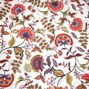 Tissu INDIENNES, gabardine coton imprimée fleurie : deux motifs différents - OEKO - TEX - TissusPapi.com