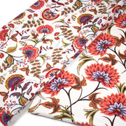 Tissu INDIENNES, gabardine coton imprimée fleurie : deux motifs différents - OEKO - TEX - TissusPapi.com