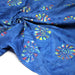 Tissu coton block print bleu aux soleils multicolores - MADE IN INDIA - TissusPapi.com