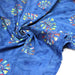 Tissu coton block print bleu aux soleils multicolores - MADE IN INDIA - TissusPapi.com