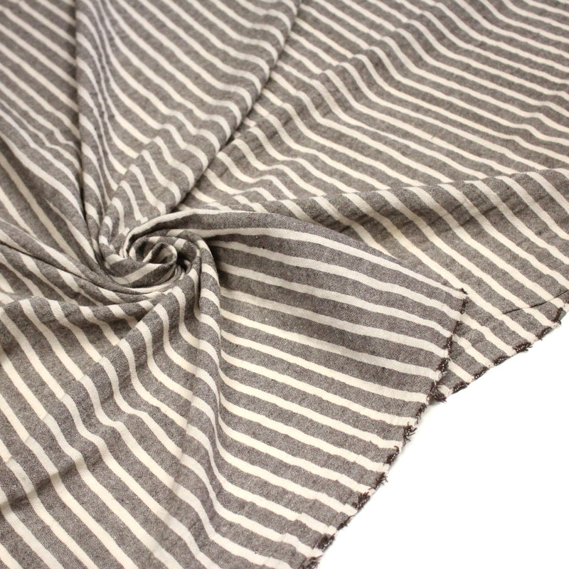 Tissu coton tissé rayé larges rayures 10mm : nombreuses couleurs ! - OEKO - TEX - TissusPapi.com