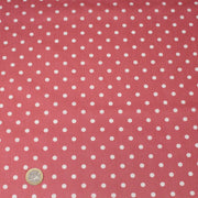 Tissu coton rose indien à pois blancs 6mm - COLLECTION POLKA DOT - TissusPapi.com