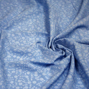 Tissu coton block print bleu aux pois bleu ciel - MADE IN INDIA - TissusPapi.com