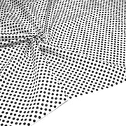 Tissu coton blanc à pois noirs 6mm - COLLECTION POLKA DOT - TissusPapi.com