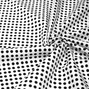 Tissu coton blanc à pois noirs 6mm - COLLECTION POLKA DOT - TissusPapi.com