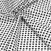 Tissu coton blanc à pois noirs 6mm - COLLECTION POLKA DOT - TissusPapi.com