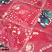 Tissu coton block print patchwork de motifs indiens, tons rose fuchsia, bleu, blanc - MADE IN INDIA - TissusPapi.com
