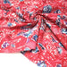 Tissu coton block print patchwork de motifs indiens, tons rose fuchsia, bleu, blanc - MADE IN INDIA - TissusPapi.com