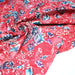 Tissu coton block print patchwork de motifs indiens, tons rose fuchsia, bleu, blanc - MADE IN INDIA - TissusPapi.com