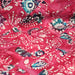 Tissu coton block print patchwork de motifs indiens, tons rose fuchsia, bleu, blanc - MADE IN INDIA - TissusPapi.com
