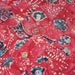 Tissu coton block print patchwork de motifs indiens, tons rose fuchsia, bleu, blanc - MADE IN INDIA - TissusPapi.com