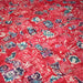 Tissu coton block print patchwork de motifs indiens, tons rose fuchsia, bleu, blanc - MADE IN INDIA - TissusPapi.com