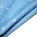 Tissu popeline coton bleu aux avions et lignes de vol, collection VOYAGE - TissusPapi.com
