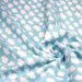 Tissu popeline coton bleu ciel aux nuages blanc, collection VOYAGE - TissusPapi.com