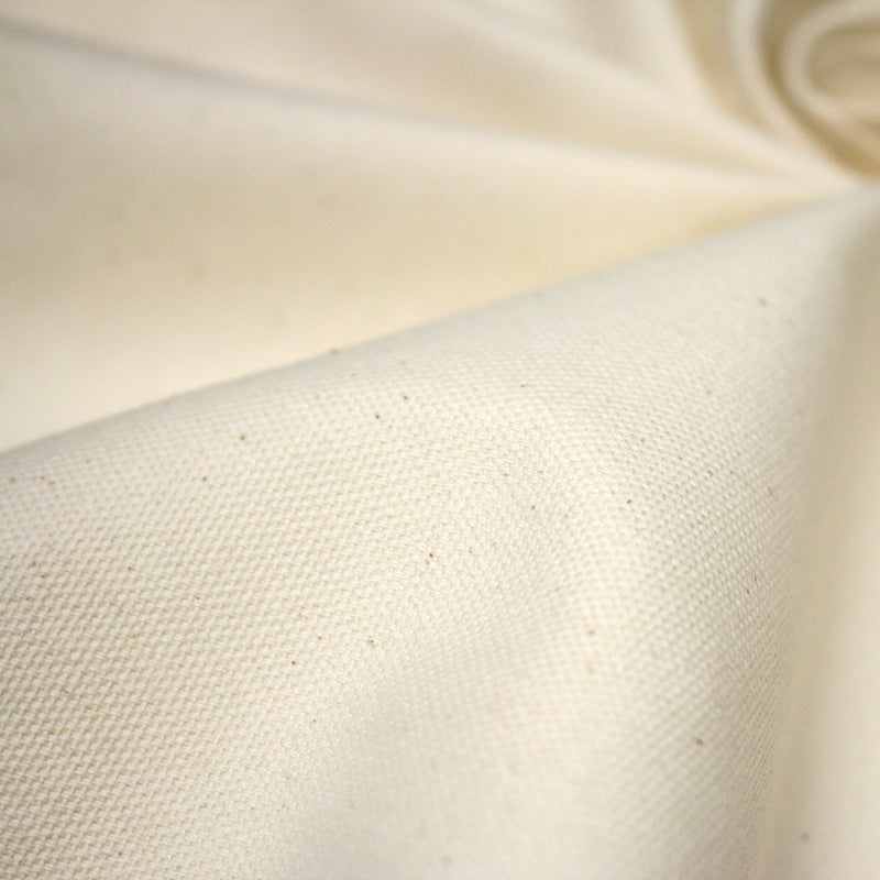 Tissu coton écru grande largeur 280cm et 280gr/m2 : idéal pour tentures et nappes ! - TissusPapi.com