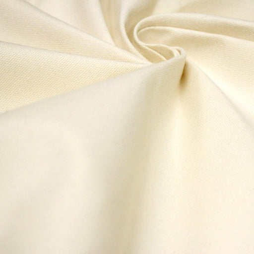 Tissu coton écru grande largeur 280cm et 280gr/m2 : idéal pour tentures et nappes ! - TissusPapi.com