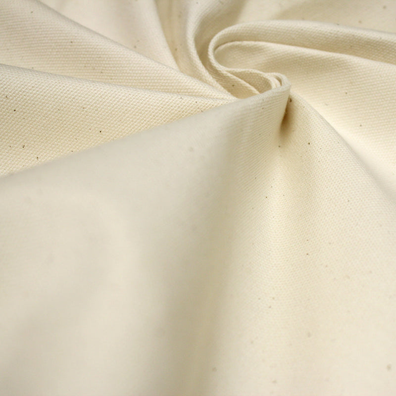 Tissu coton écru grande largeur 280cm et 280gr/m2 : idéal pour tentures et nappes ! - TissusPapi.com
