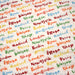 Tissu popeline coton blanc aux noms de ville multicolores, collection VOYAGE - TissusPapi.com