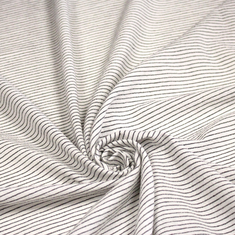 Tissu coton tissé rayé fines rayures : nombreuses couleurs - OEKO - TEX - TissusPapi.com