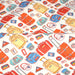Tissu popeline coton Les valises et sacs à dos multicolores, collection VOYAGE - TissusPapi.com
