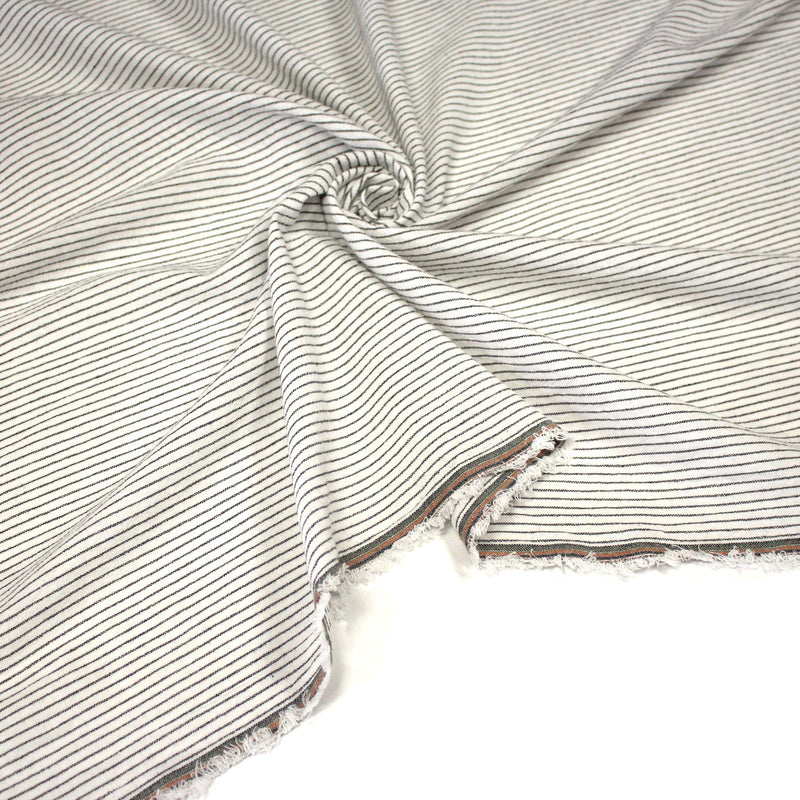Tissu coton tissé rayé fines rayures : nombreuses couleurs - OEKO - TEX - TissusPapi.com
