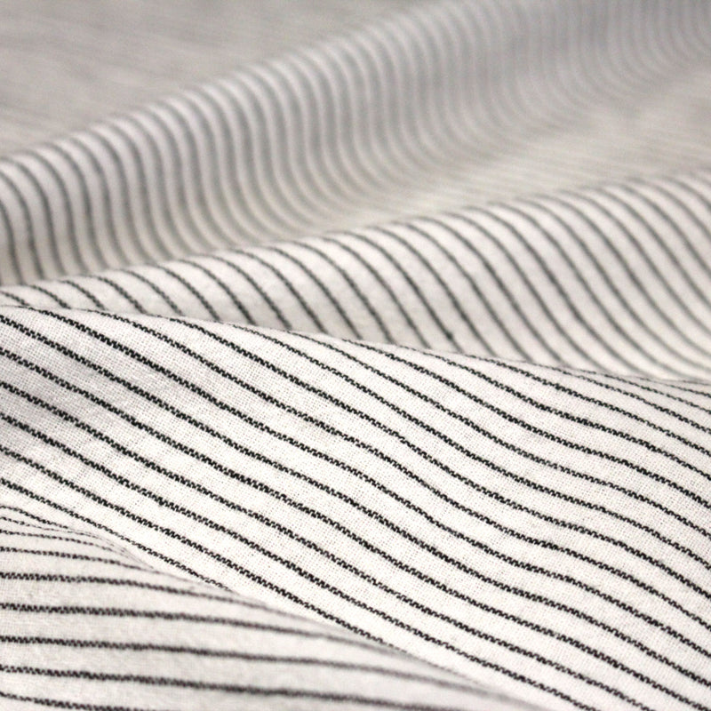 Tissu coton tissé rayé fines rayures : nombreuses couleurs - OEKO - TEX - TissusPapi.com