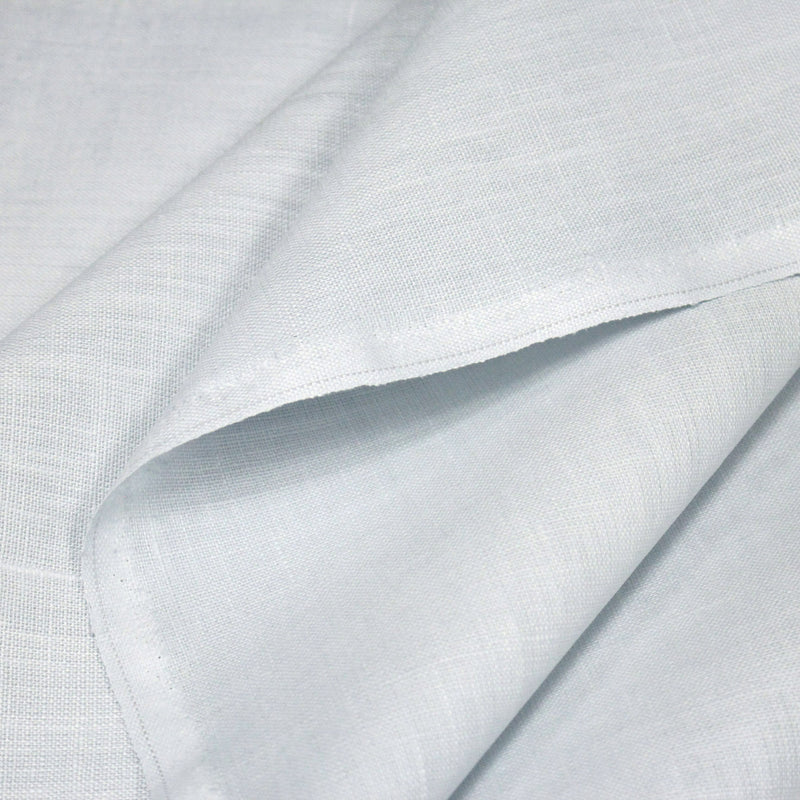 Tissu lin enduit : bleu de Jouy, gris blanc - OEKO - TEX - TissusPapi.com