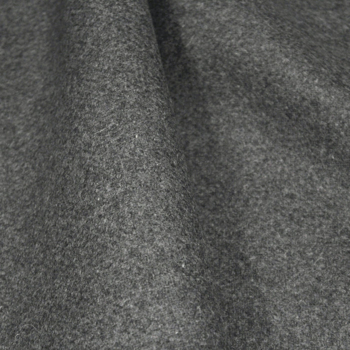 Tissu drap de laine gris souris uni - Fabrication italienne