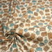Tissu popeline coton, les valises vintage, tons ocres & bleus, fond écru - Collection VOYAGE - TissusPapi.com