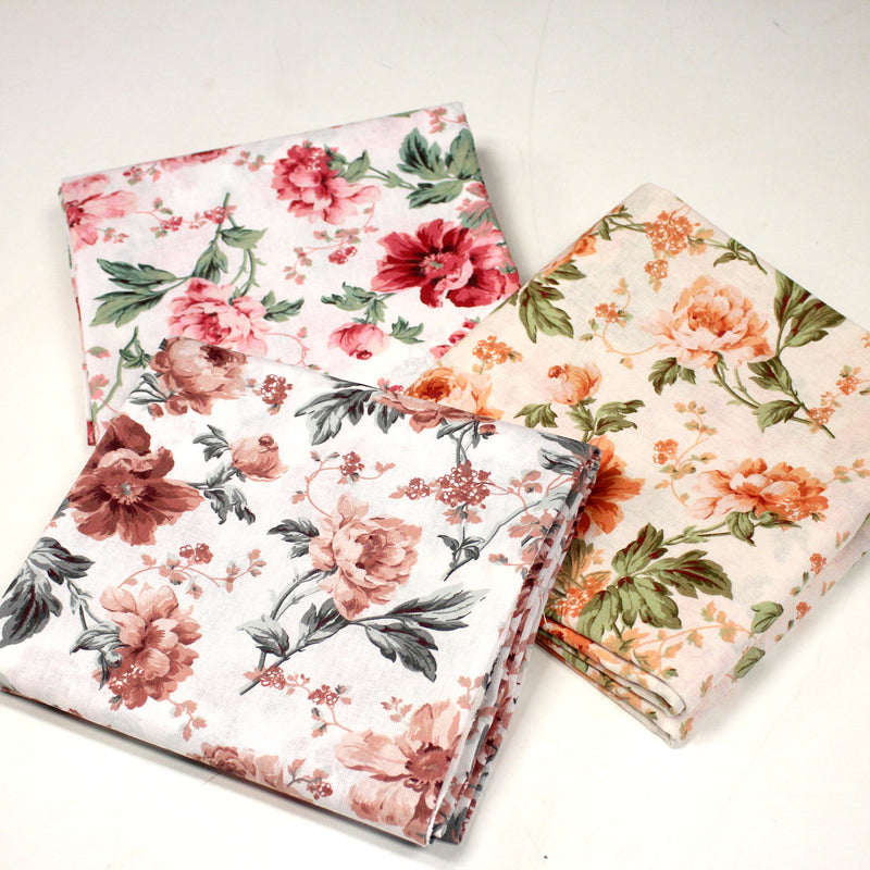 Tissu cotonnade ROSEWOOD, motif britannique fleuri, nombreuses couleurs - OEKO - TEX STANDARD 100 - TissusPapi.com