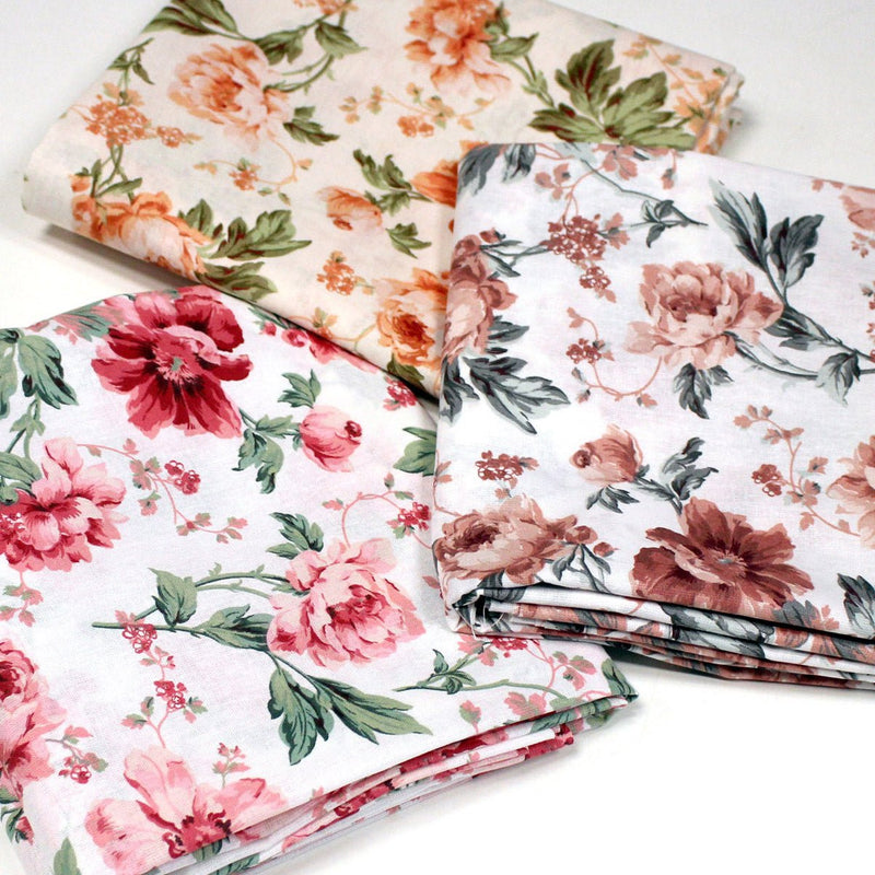 Tissu cotonnade ROSEWOOD, motif britannique fleuri, nombreuses couleurs - OEKO - TEX STANDARD 100 - TissusPapi.com