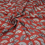 Tissu cotonnade LES EVENTAILS japonais : rouge ou bleu - OEKO - TEX - TissusPapi.com