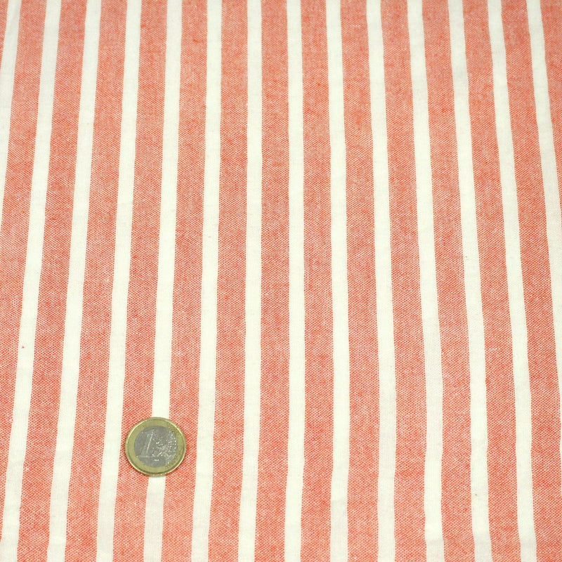 Tissu coton tissé rayé larges rayures 10mm : nombreuses couleurs ! - OEKO - TEX - TissusPapi.com