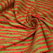 Tissu popeline coton Les pastèques : rayures rouges & vertes, collection SICILIA - TissusPapi.com