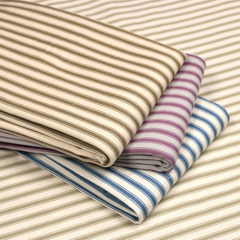 Tissu toile à matelas rayée 100% coton : nombreuses couleurs - COLLECTION CARNAC - TissusPapi.com