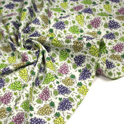 Tissu popeline coton Les grappes de raisin, collection SICILIA - TissusPapi.com