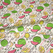Tissu popeline coton Pastèques et melons, collection SICILIA - TissusPapi.com